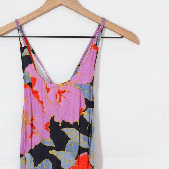 NWT LOFT Full Bloom Floral Strappy Sleeveless Maxi Dress 0 - Picture 4 of 9